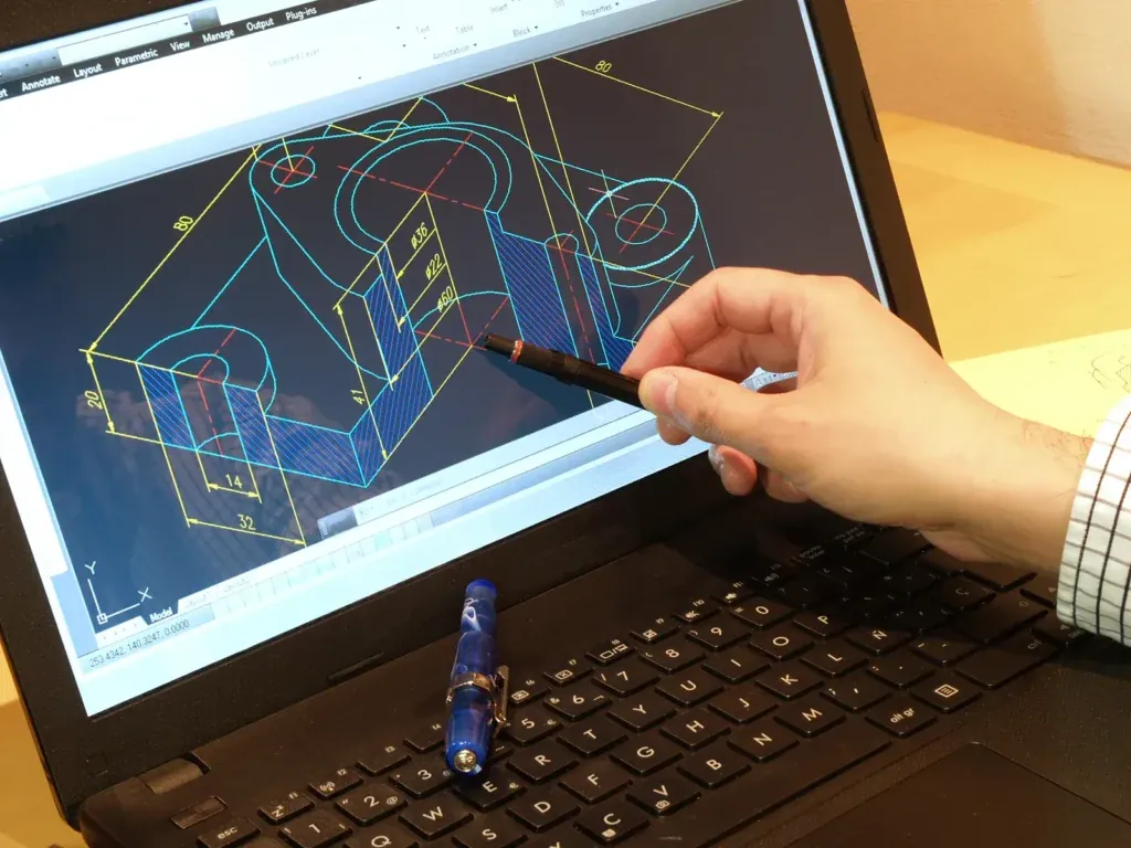 Design step: the part refined in AutoCAD at O'Donnell Metal Fab in Norristown PA